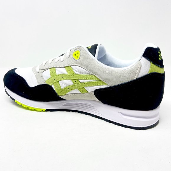 Asics Gel-Saga White Flash Yellow Mens Running Sneakers Size 12 - Picture 3 of 5